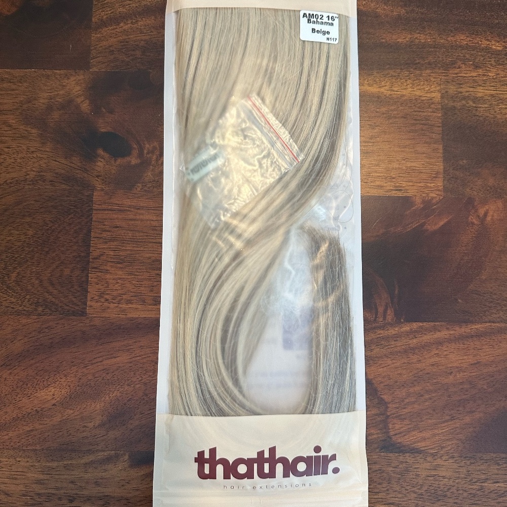 ThatHair - 16” Straight Hair Extensions - Bahama Beige
